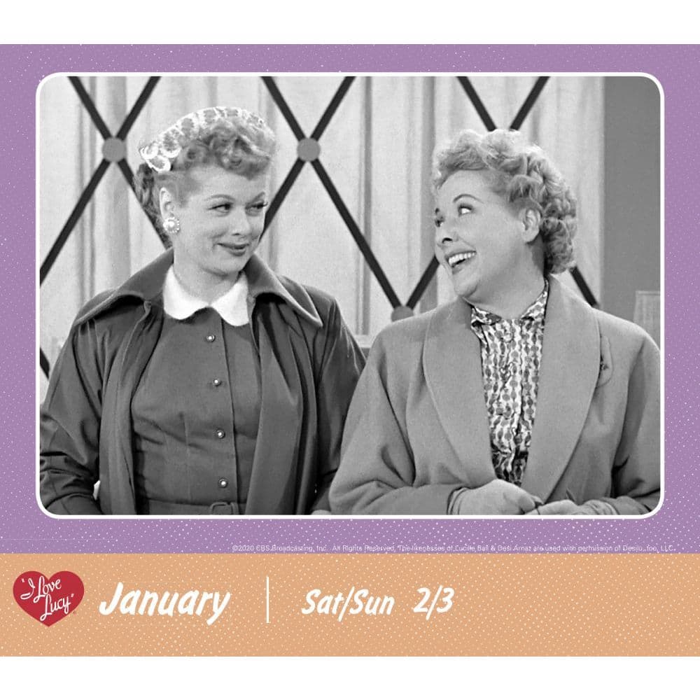 I Love Lucy Desk Calendar - Calendars.com