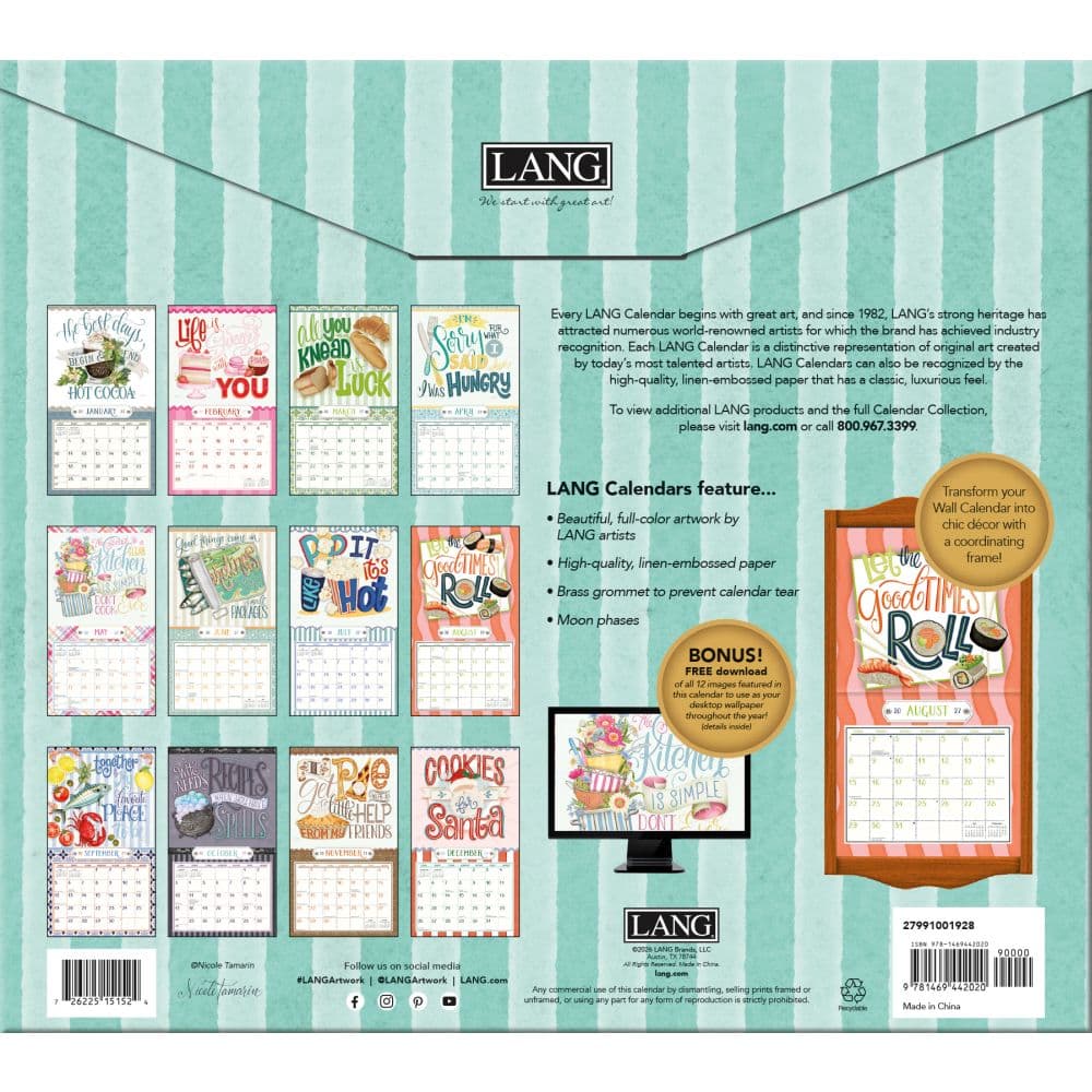 Love to Cook 2027 Wall Calendar by Nicole Tamarin First Alternate Image
