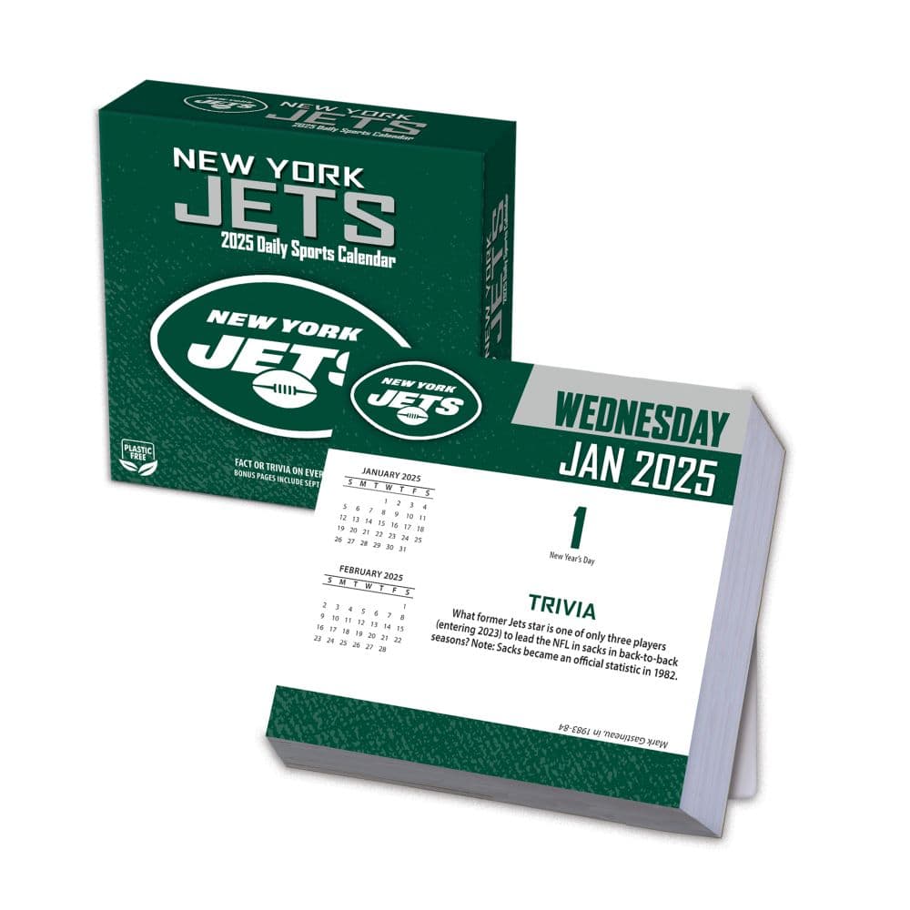 NFL New York Jets 2025 Desk Calendar