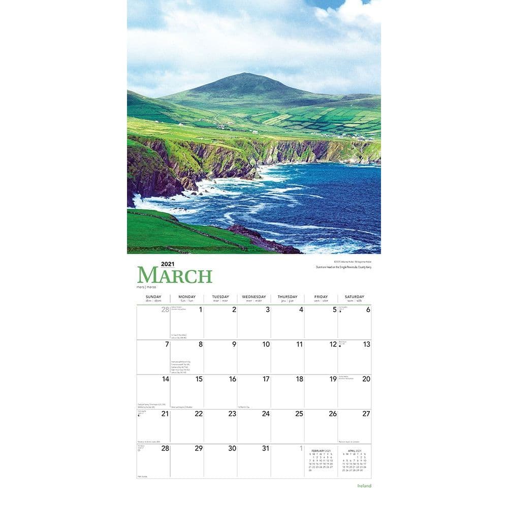 Ireland Wall Calendar