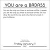 image You Are a Badass 2027 Desk Calendar Second Alternate Image