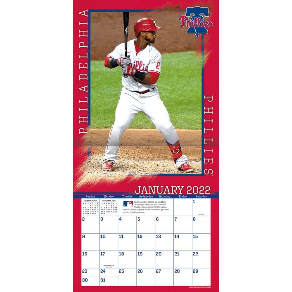 Philadelphia Phillies 2022 Schedule Philadelphia Phillies 2022 Wall Calendar - Calendars.com