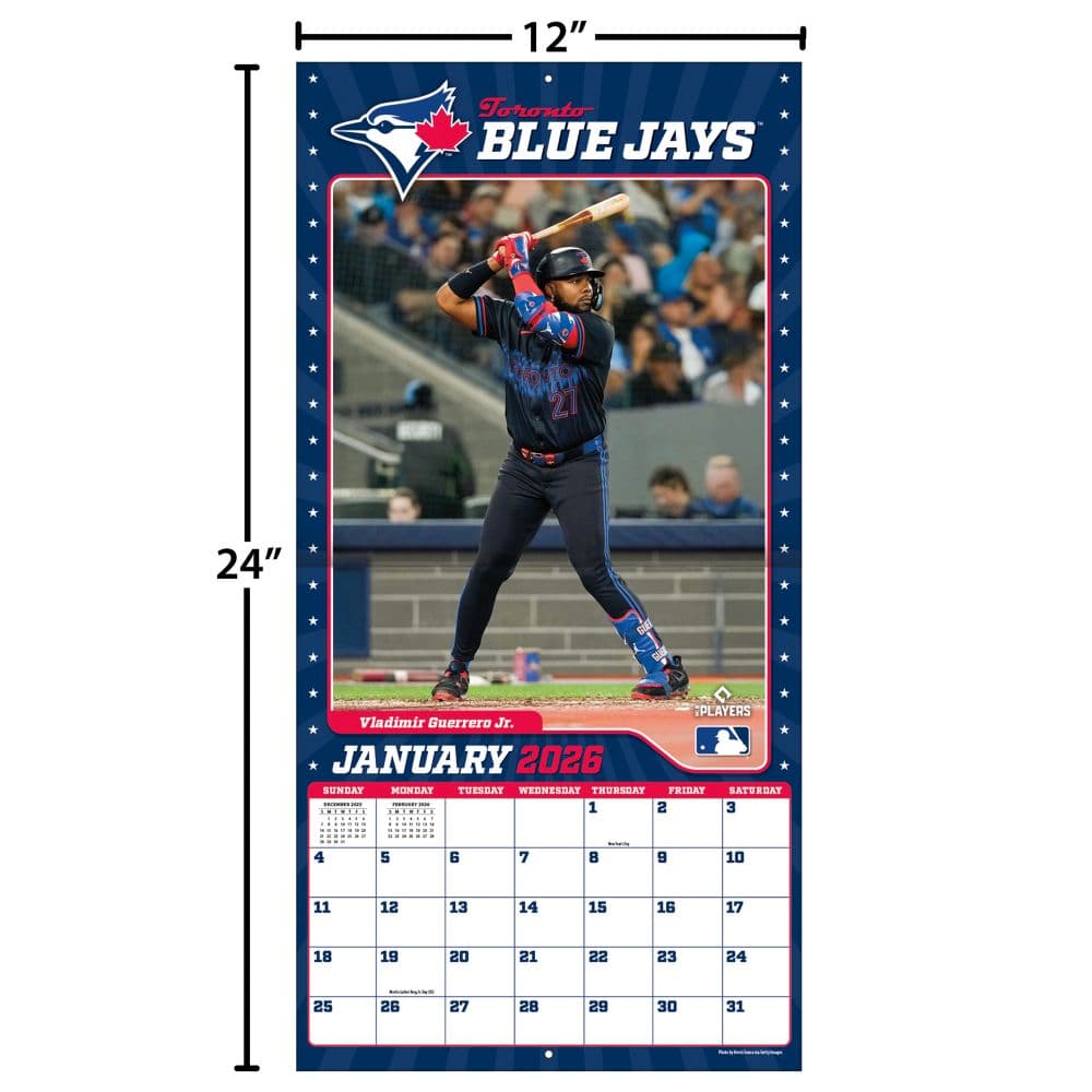 MLB Toronto Blue Jays 2026 Wall Calendar Fourth Alternate Image