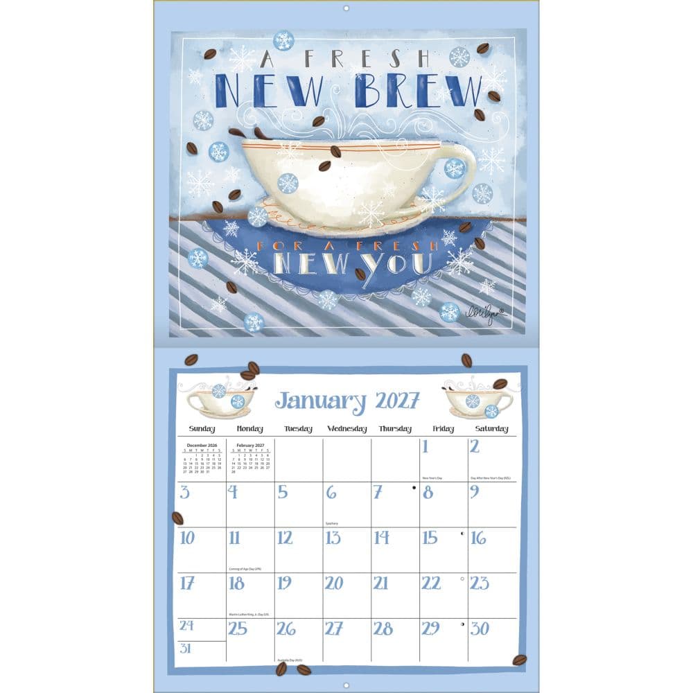 Coffee 2027 Wall Calendar by LoriLynn Simms Second Alternate Image