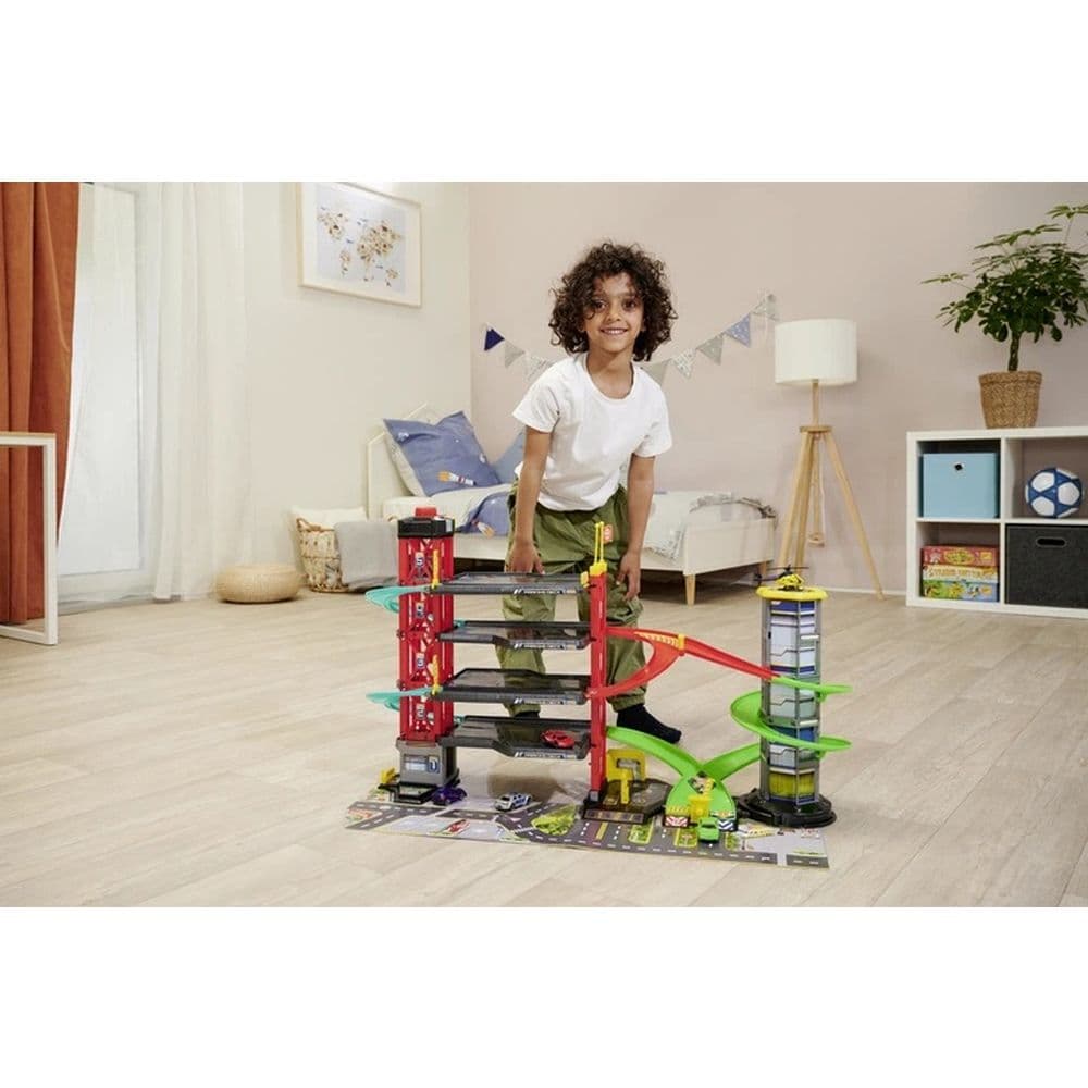 Dickie Toys Parking Garage Playset with Die-Cast Vehicles First Alternate Image