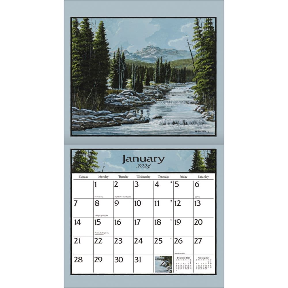 Lure of the Outdoors Special Edition 2024 Wall Calendar ALT2