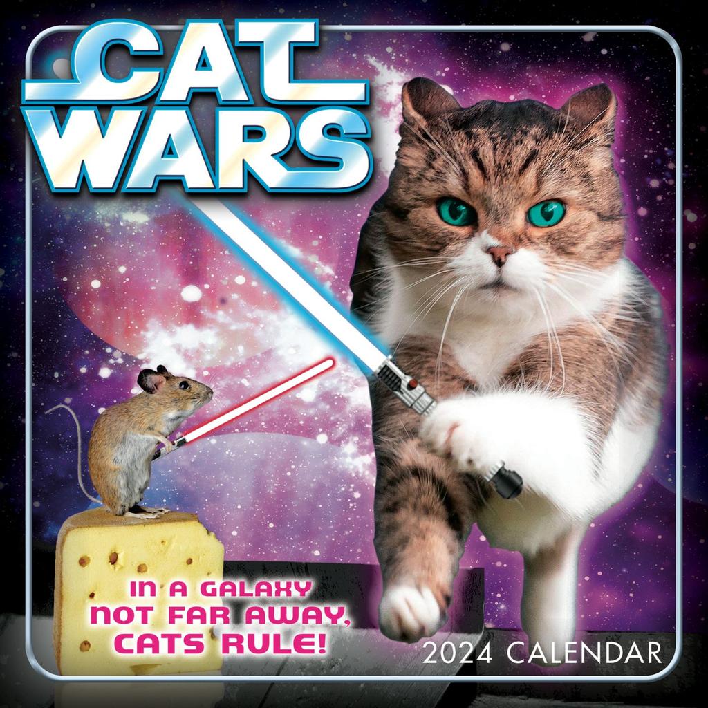Cat Wars 2024 Mini Wall Calendar Main Image