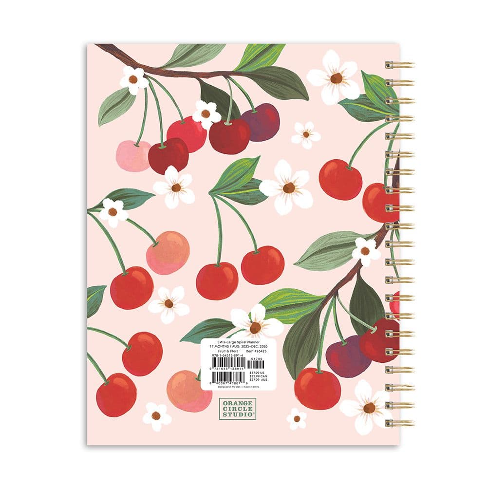 Fruit and Flora Spiral 2026 Planner First Alternate Image
