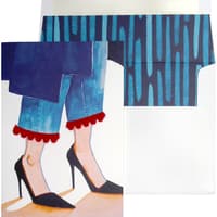 image PomPom and Jeans Birthday Card Main Product Image