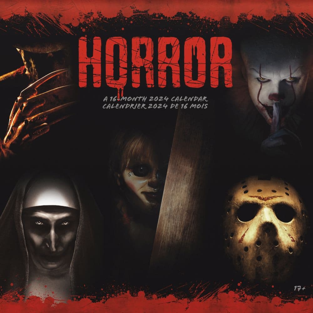 Horror Collection French 2025 Wall Calendar