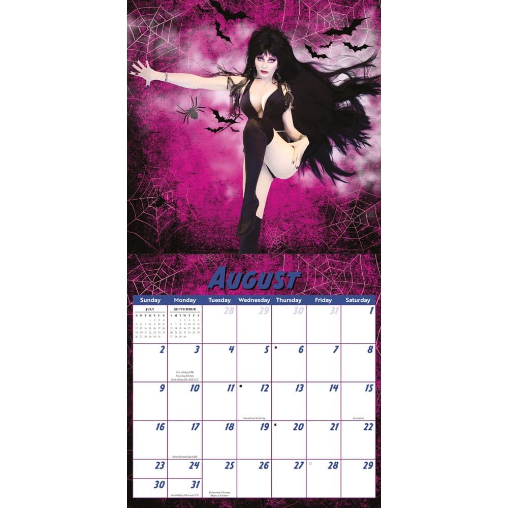 Elvira 2026 Wall Calendar Fourth Alternate Image