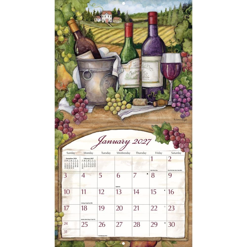 Wine Country Special Edition 2027 Wall Calendar Second Alternate Image