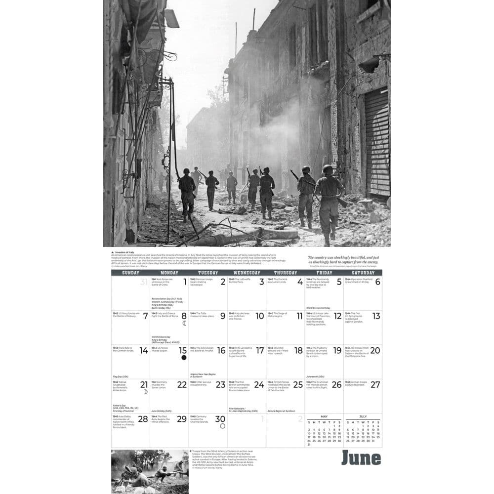 World War II Deluxe 2026 Wall Calendar Fourth Alternate Image