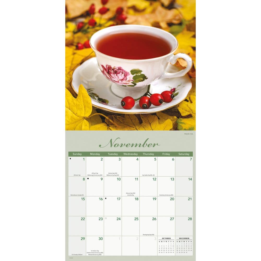 Teacups 2026 Wall Calendar Fourth Alternate Image