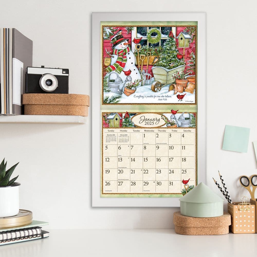 Bountiful Blessings by Susan Winget 2025 Wall Calendar