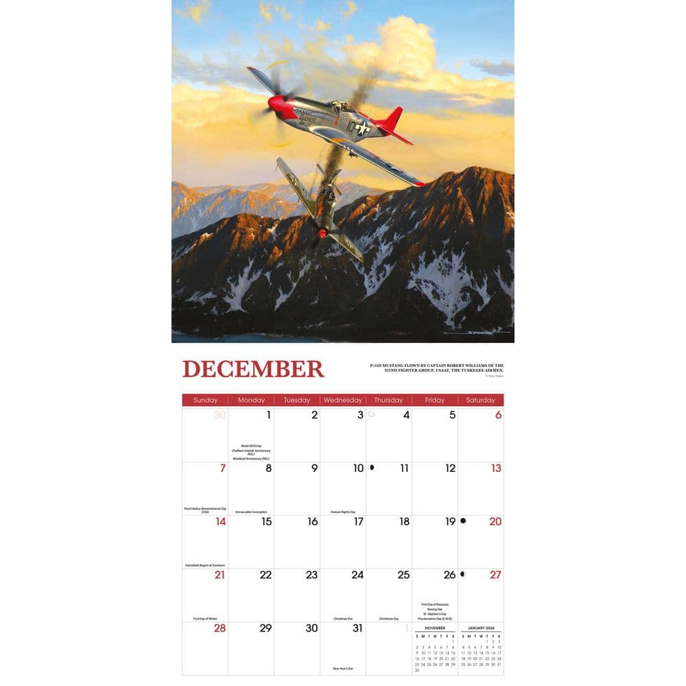 Aircraft Classic 2025 Wall Calendar