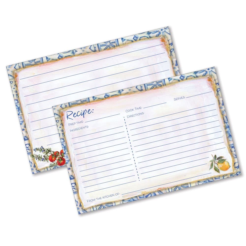 Portofino Cucina 4X6 Recipe Cards Second Alternate Image