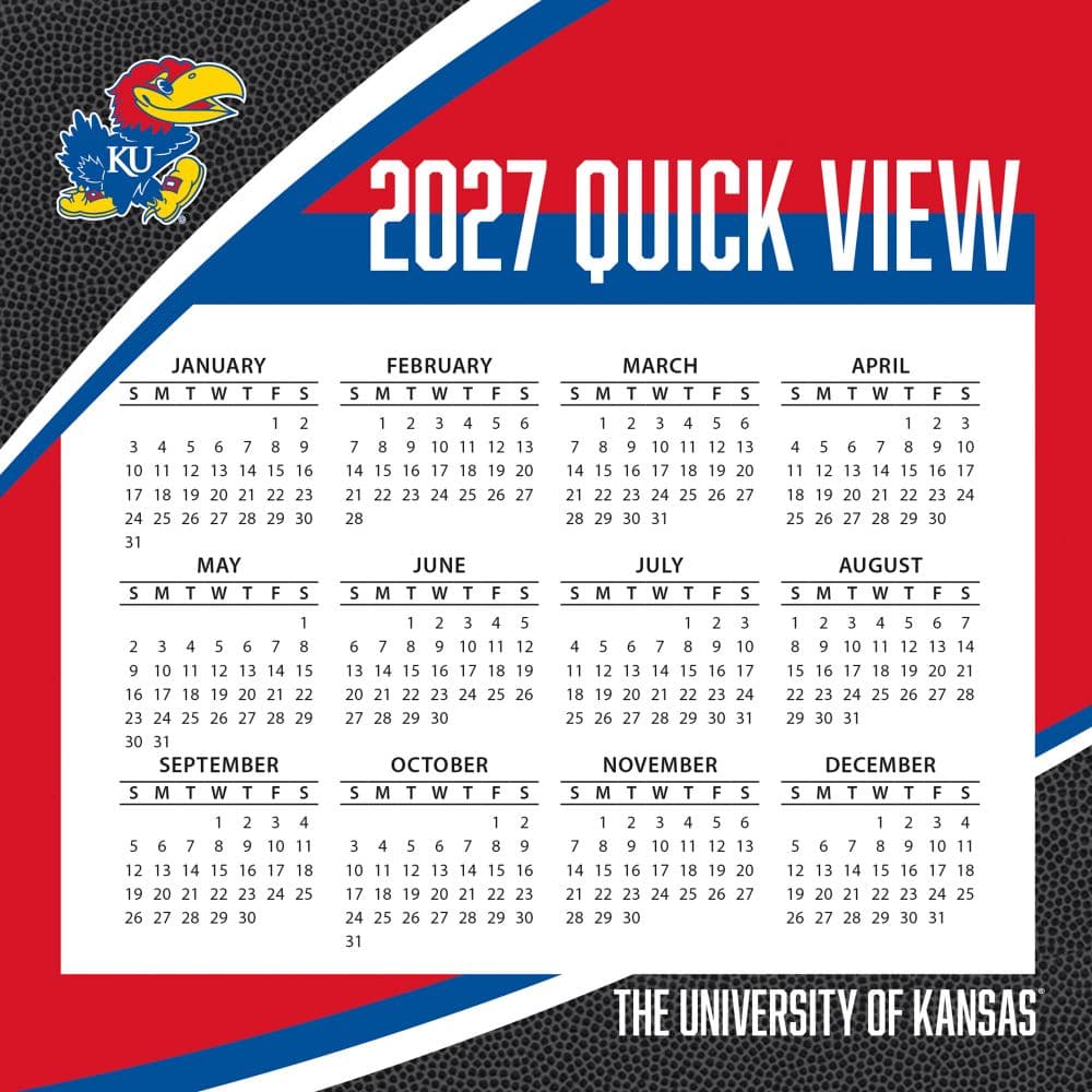 Kansas Jayhawks 2027 Desk Calendar Fourth Alternate Image