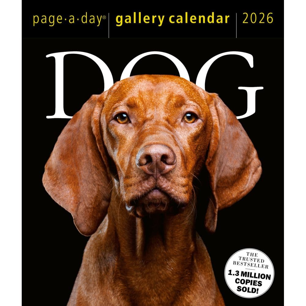 Dog Gallery 2026 Desk Calendar Sixth Alternate Image
