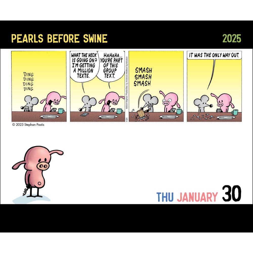 Pearls Before Swine 2025 Desk Calendar