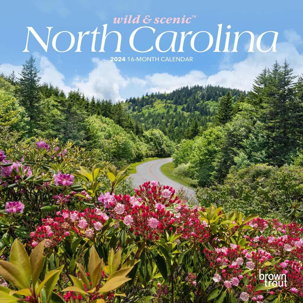 North Carolina 2024 Mini Wall Calendar Main Product Image width=&quot;1000&quot; height=&quot;1000&quot;