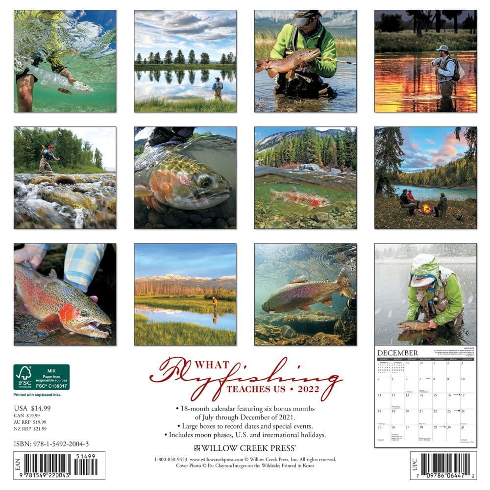 Fish Fly Fish Teach Us 2022 Wall Calendar - Calendars.com