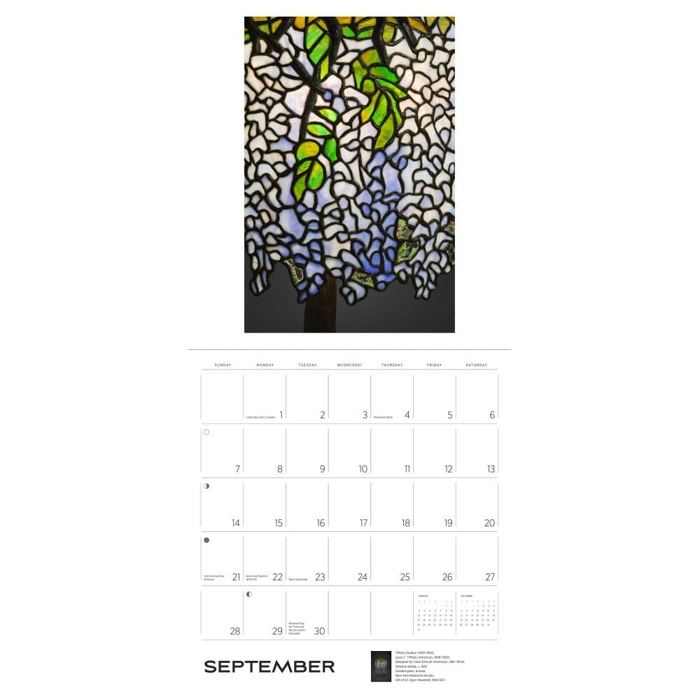 Tiffany 2025 Wall Calendar Third Alternate Image width="1000" height="1000"