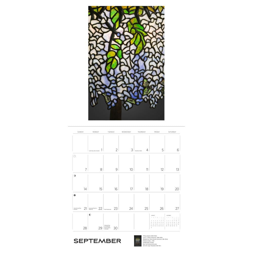 Tiffany 2025 Wall Calendar