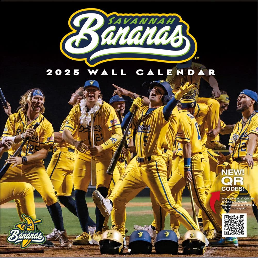 Savannah Bananas 2025 Wall Calendar Main Image