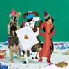 image Dogs with Party Hats Blank Card Eighth Alternate Image width=&quot;1000&quot; height=&quot;1000&quot;