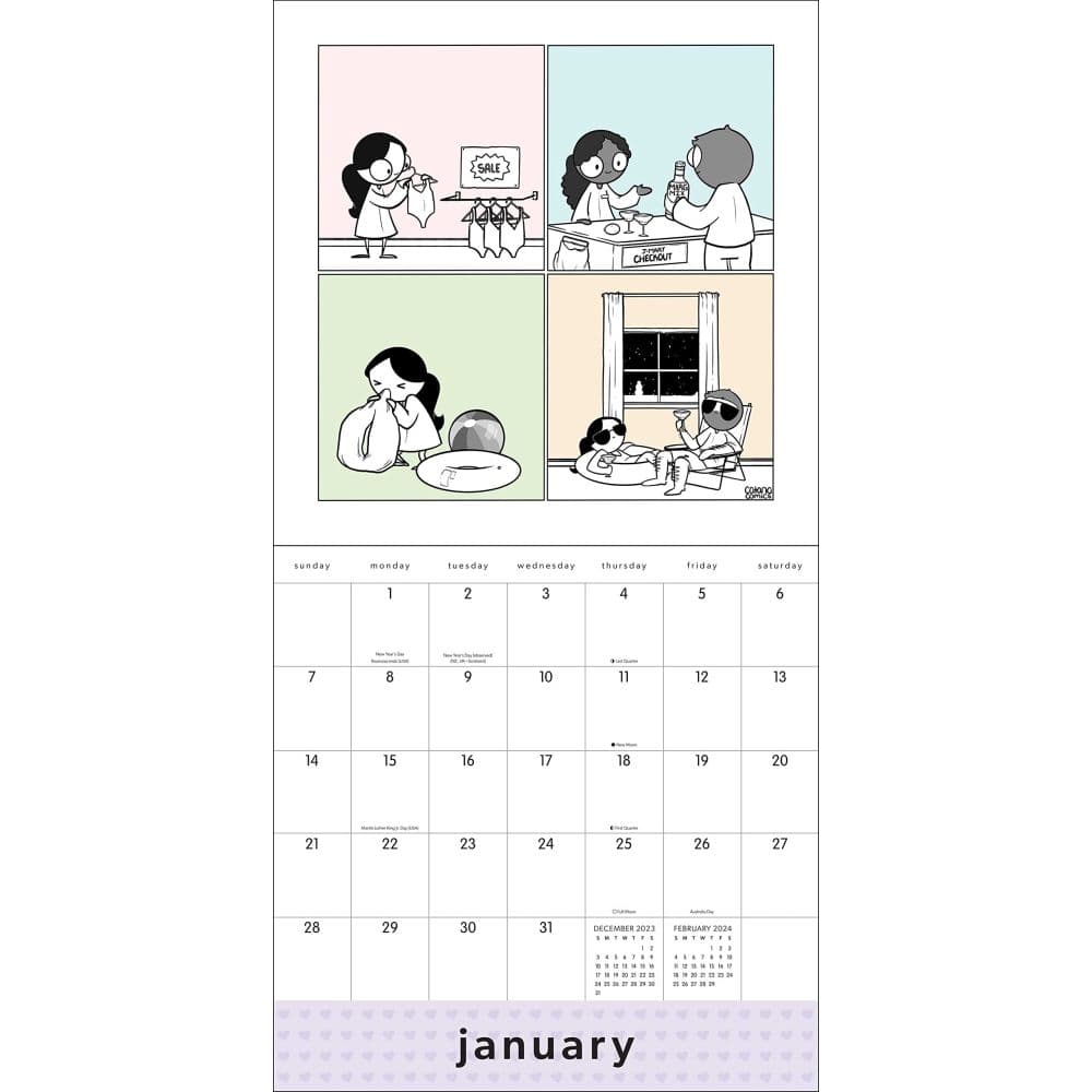 Catana Comics Little Moments 2024 Wall Calendar_ALT2