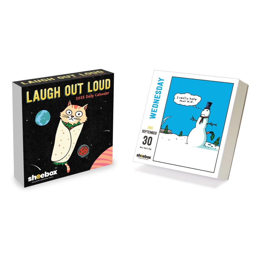 Shoebox 2025 Desk Calendar