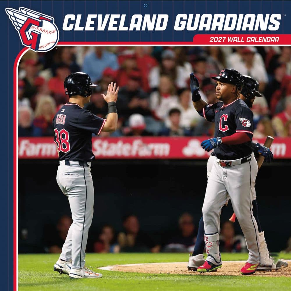 MLB Cleveland Guardians 2027 Wall Calendar Main Product Image