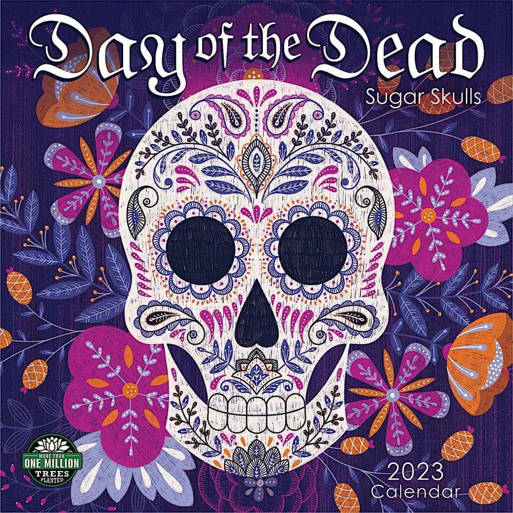 Amber Lotus Day of the Dead 2023 Wall Calendar