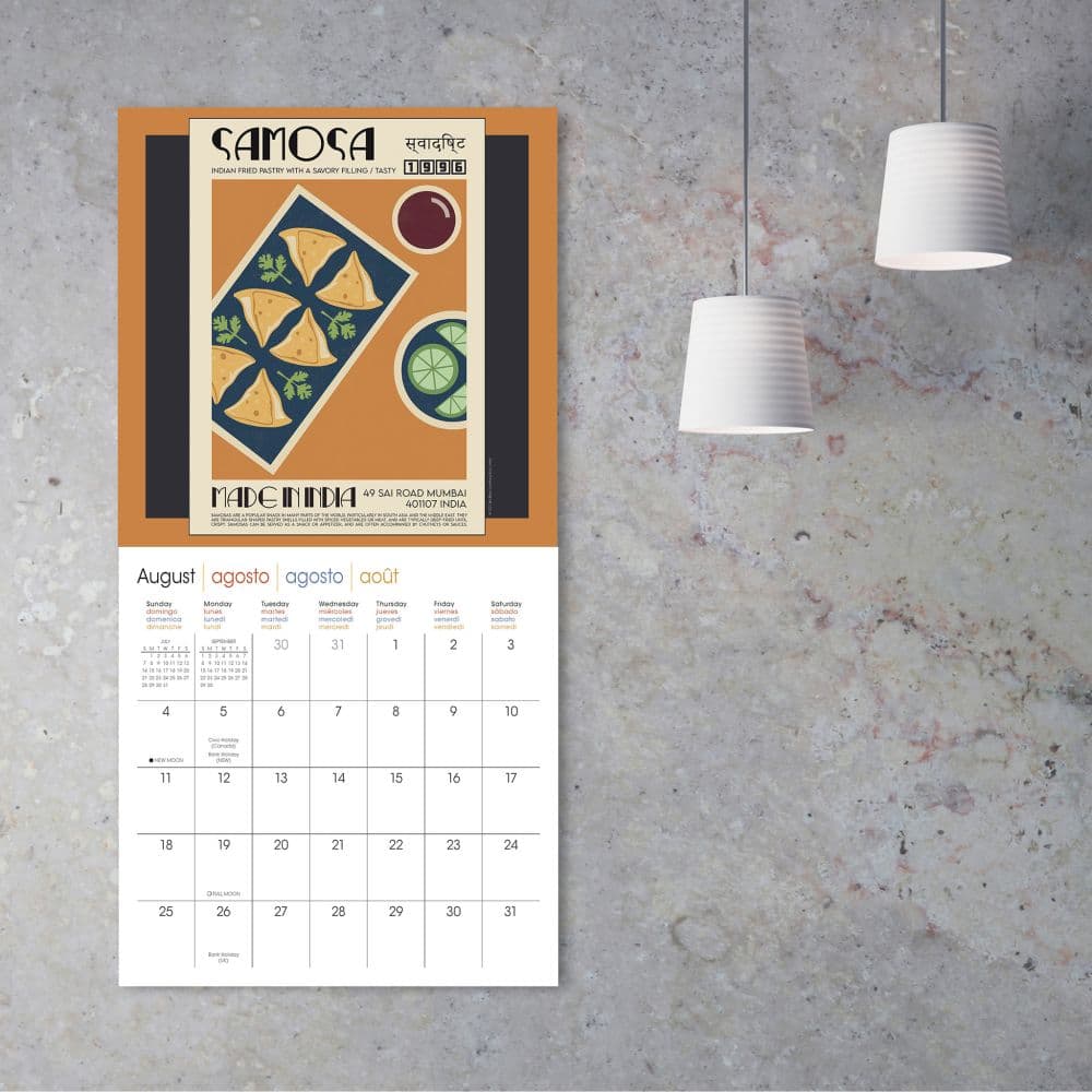 Art Of Global Cuisine 2024 Wall Calendar