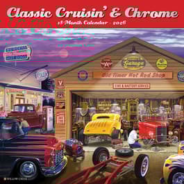 Classic Cruisin and Chrome 2026 Wall Calendar