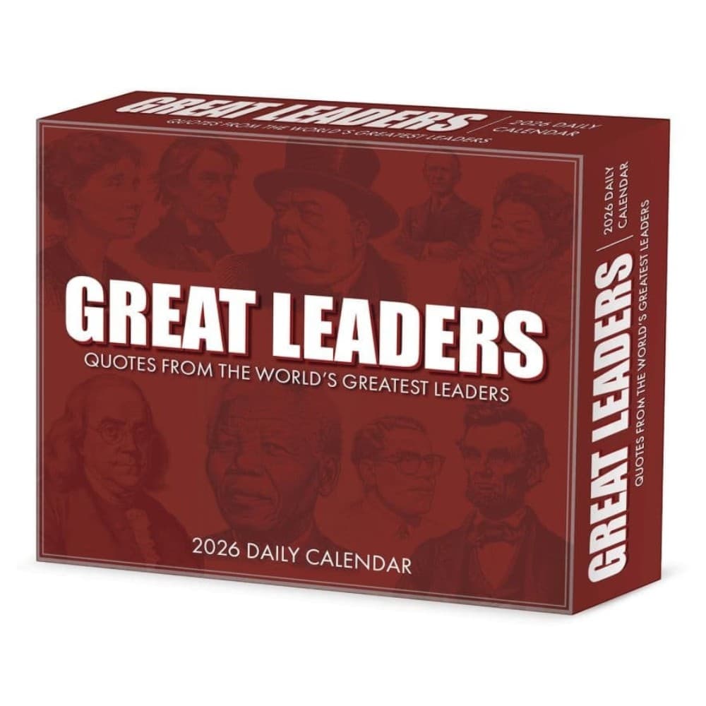 Great Leaders Greatest Quotes 2026 Desk Calendar Main Product Image