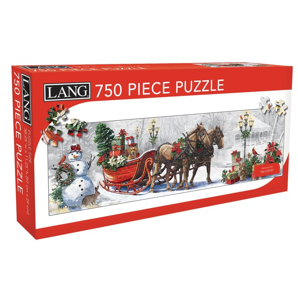 Sleigh Bells Ring Panoramic 750 Piece Puzzle_Main Image