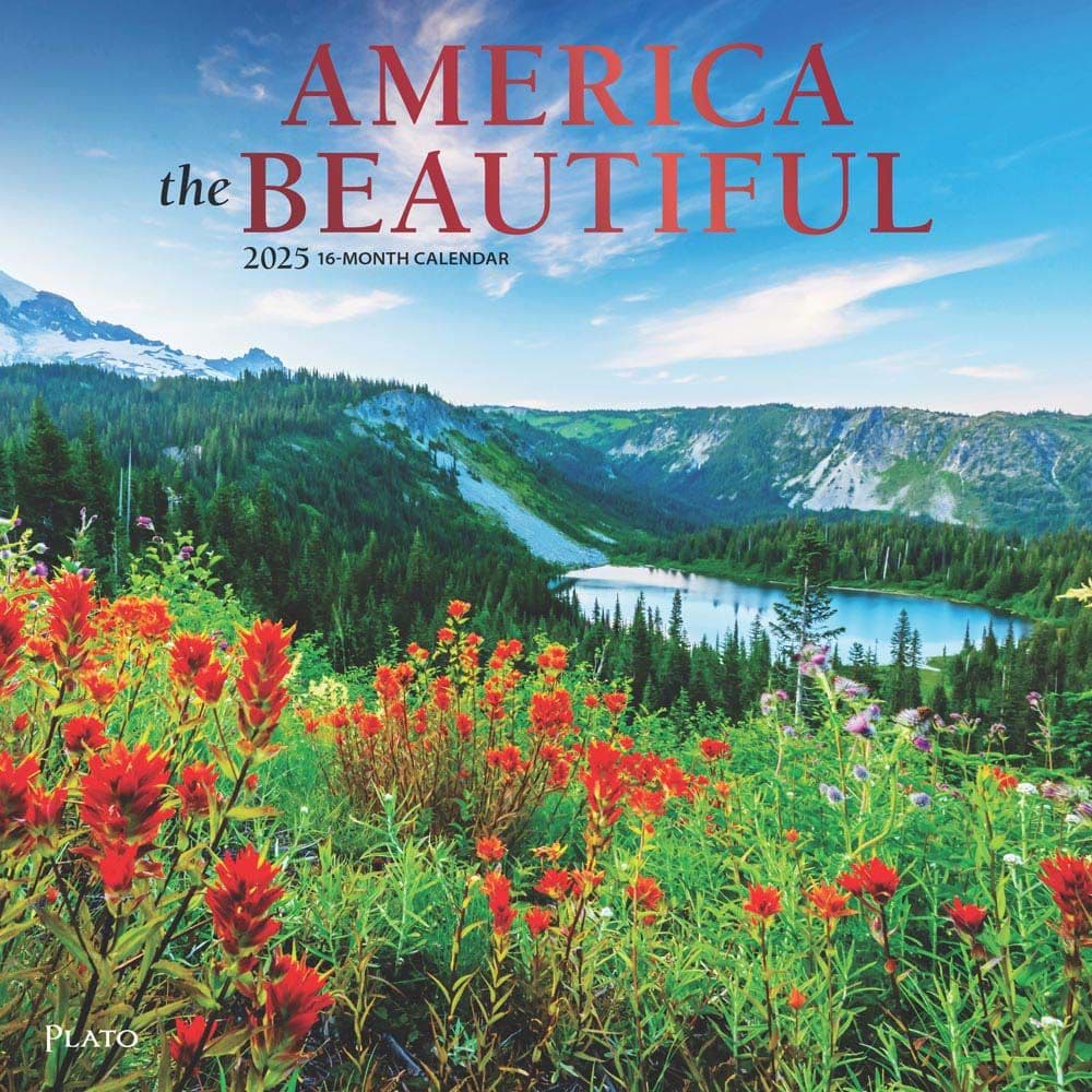 America Beautiful Square Plato Foil 2025 Wall Calendar - Calendars.com