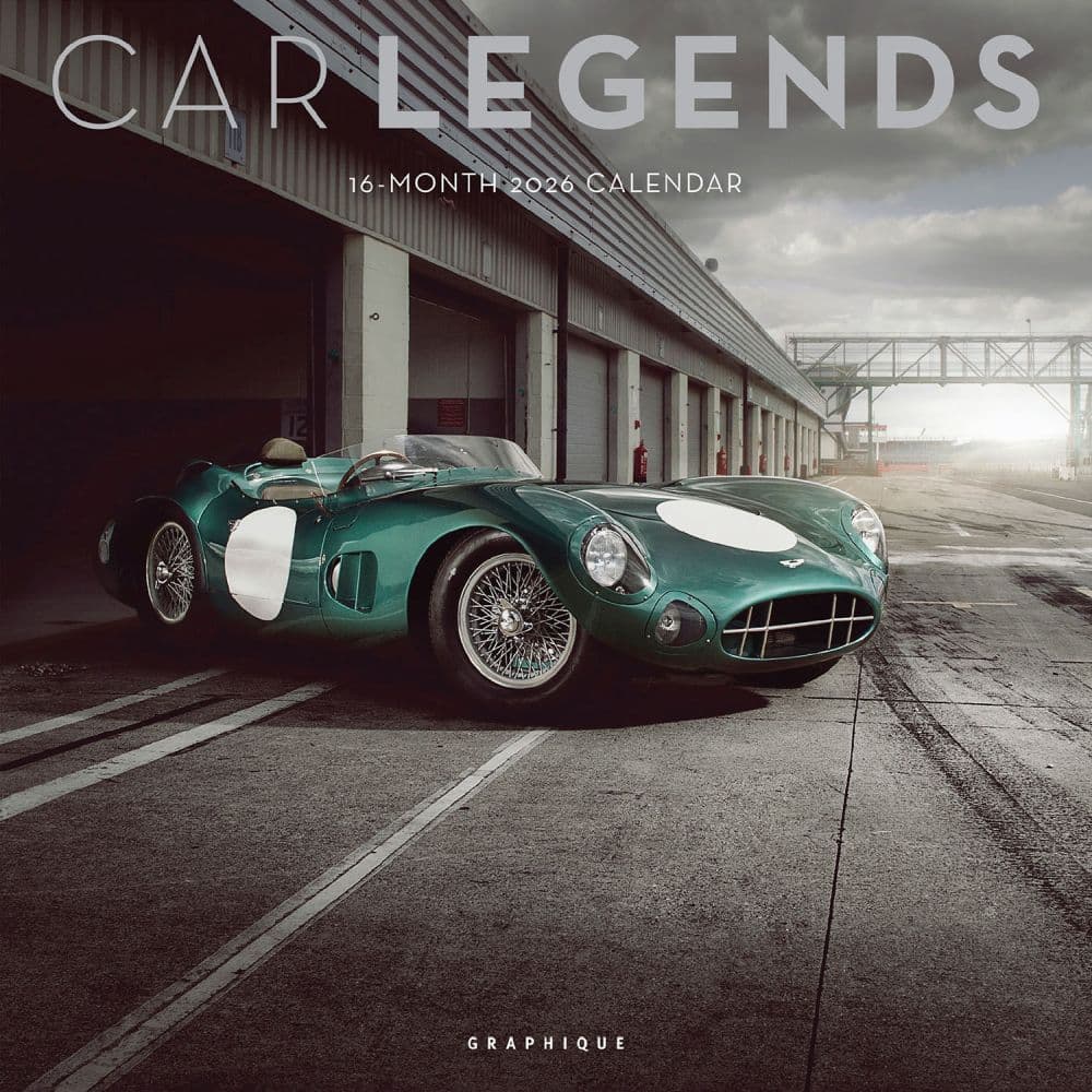 Car Legends 2026 Wall Calendar Main Image