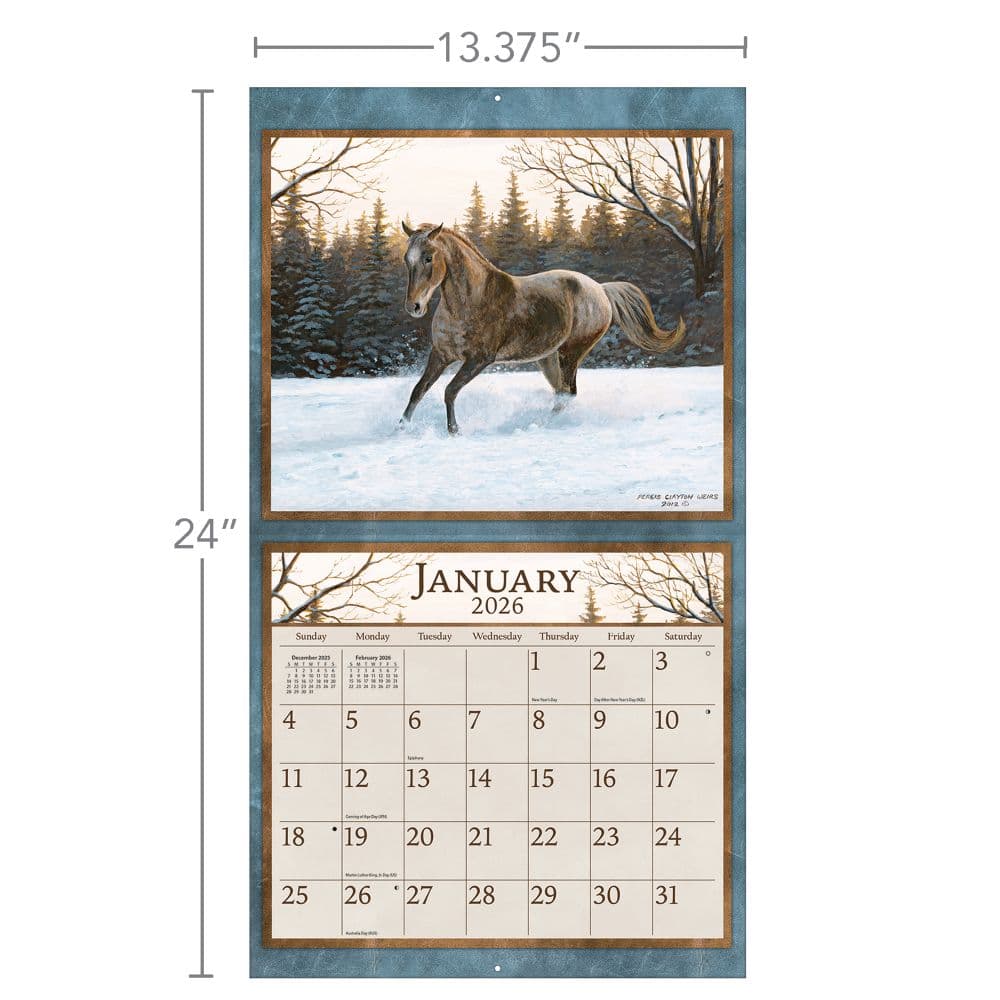 Horses in the Mist 2026 Wall Calendar by Persis Clayton Weirs_ALT6