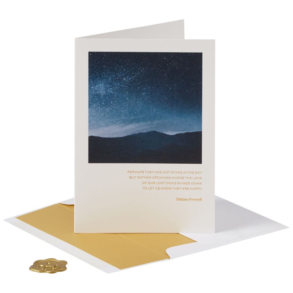 Night Sky Sympathy Card Seventh Alternate Image width="1000" height="1000"