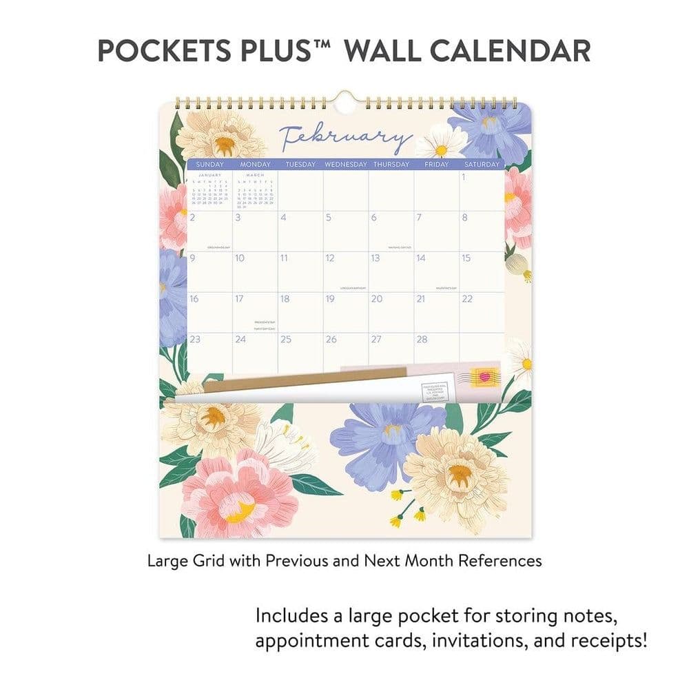 Bella Flora Plus Pocket 2025 Wall Calendar Third Alternate Image width=&quot;1000&quot; height=&quot;1000&quot;