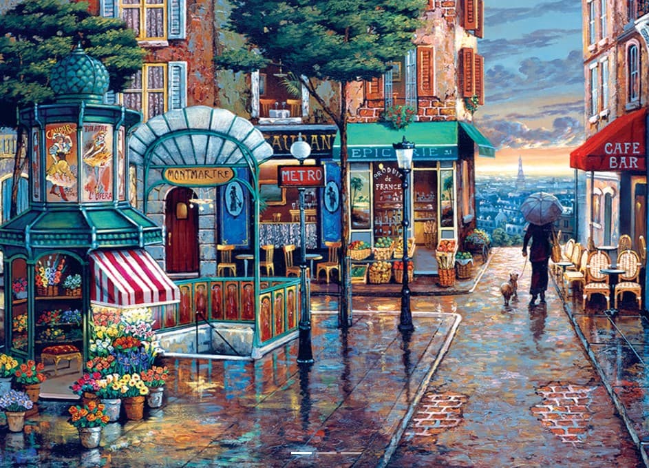 Outset Media Rainy Day Stroll 1000 Piece Puzzle