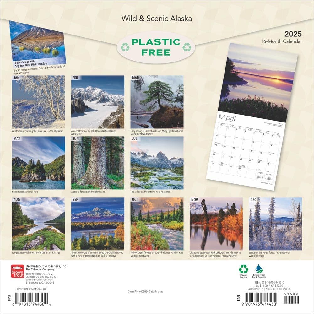 Alaska Wilderness 2025 Wall Calendar First Alternate Image width=&quot;1000&quot; height=&quot;1000&quot;