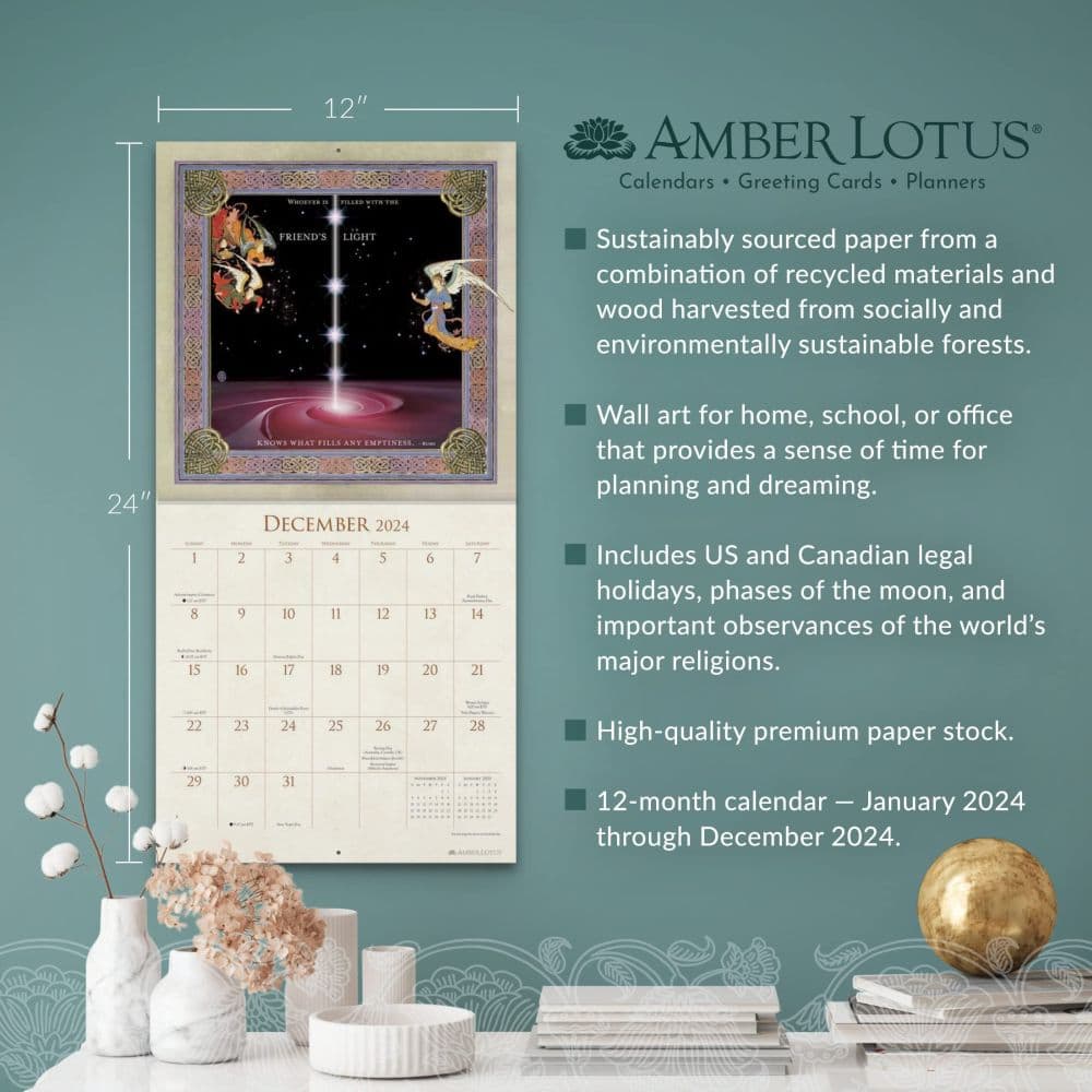 Rumi Illuminated 2024 Wall Calendar