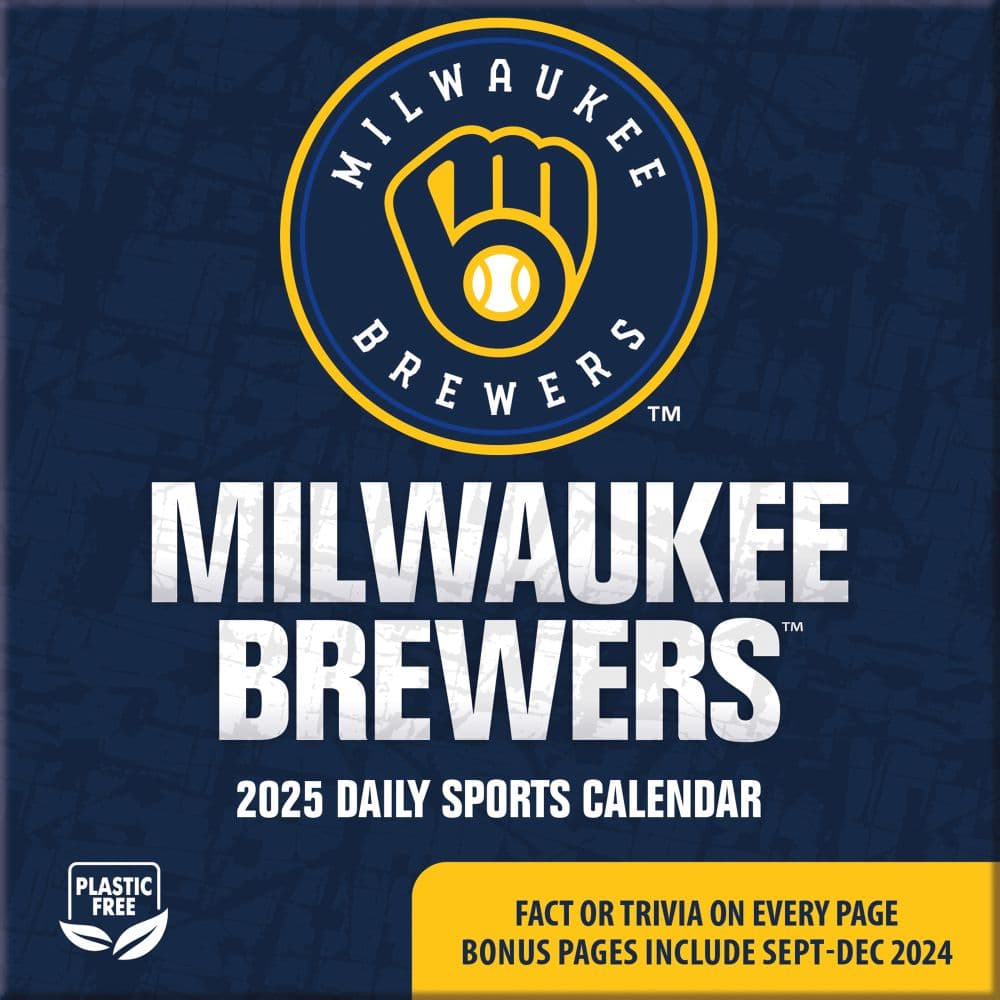 MLB Milwaukee Brewers 2025 Desk Calendar