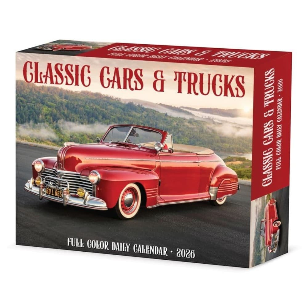 Cars and Trucks Classic 2026 Desk Calendar Main Product Image