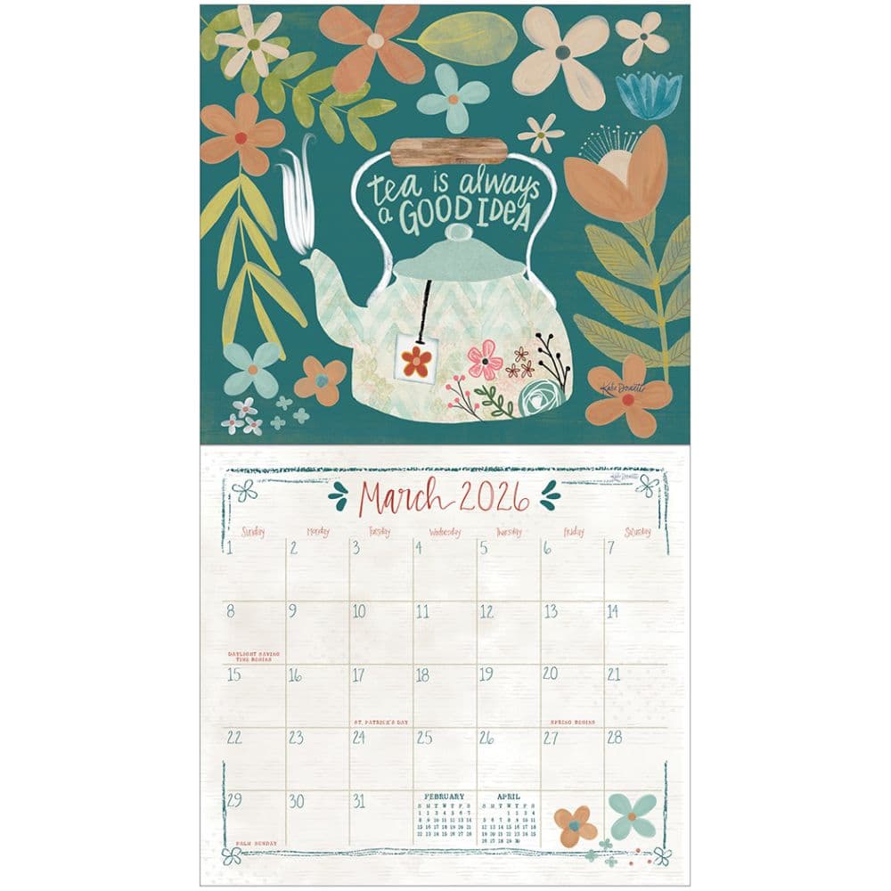 Tea Time 2026 Wall Calendar Second Alternate Image