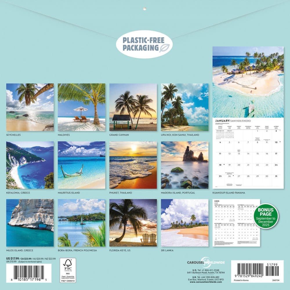 Island Paradise 2026 Wall Calendar First Alternate Image